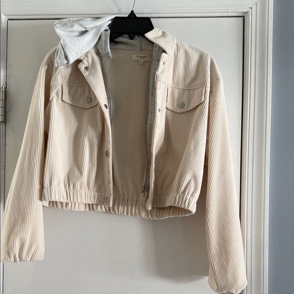 Stylish Cream Kids Utility Jacket